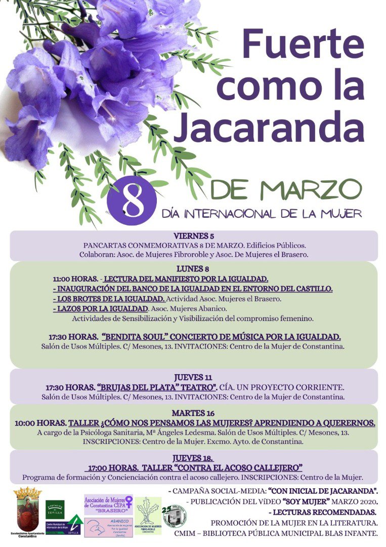 Programa de actos 8 de marzo en Constantina 