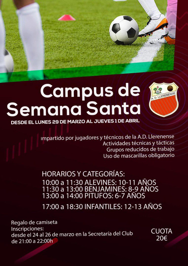 Campus de Futbol de Semana Santa en Llerena
