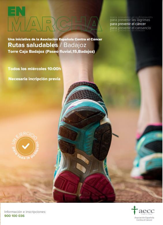 La AECC en Badajoz presenta el proyecto Rutas Saludables 
