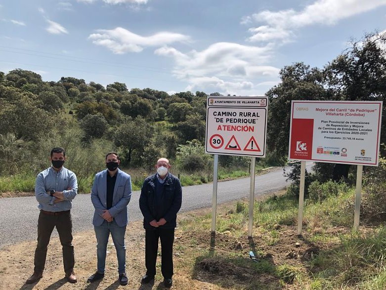 Concluye las obras de mejora del Carril de Pedrique en Villaharta