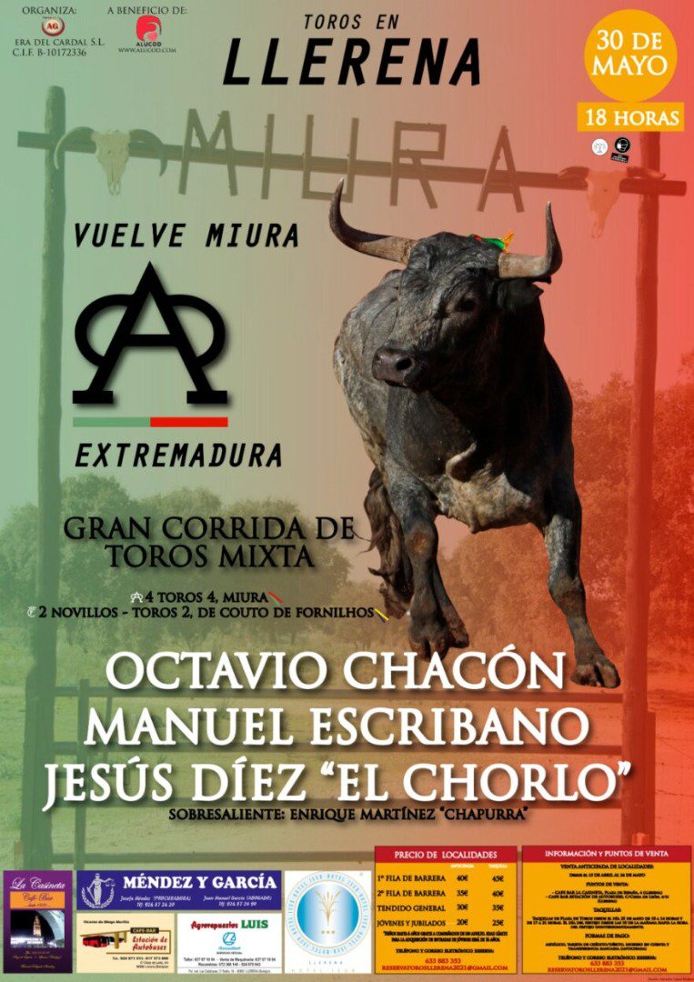 Toros “Miura” en Llerena