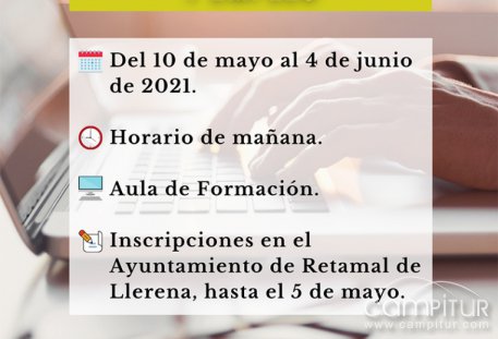 Curso de Nuevas Tecnologías y Empleo en Retamal de Llerena