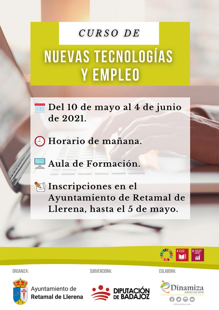 Curso de Nuevas Tecnologías y Empleo en Retamal de Llerena