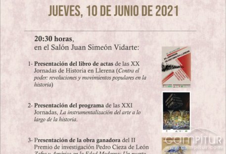 Presentación de las XXI Jornadas de Historia en Llerena 