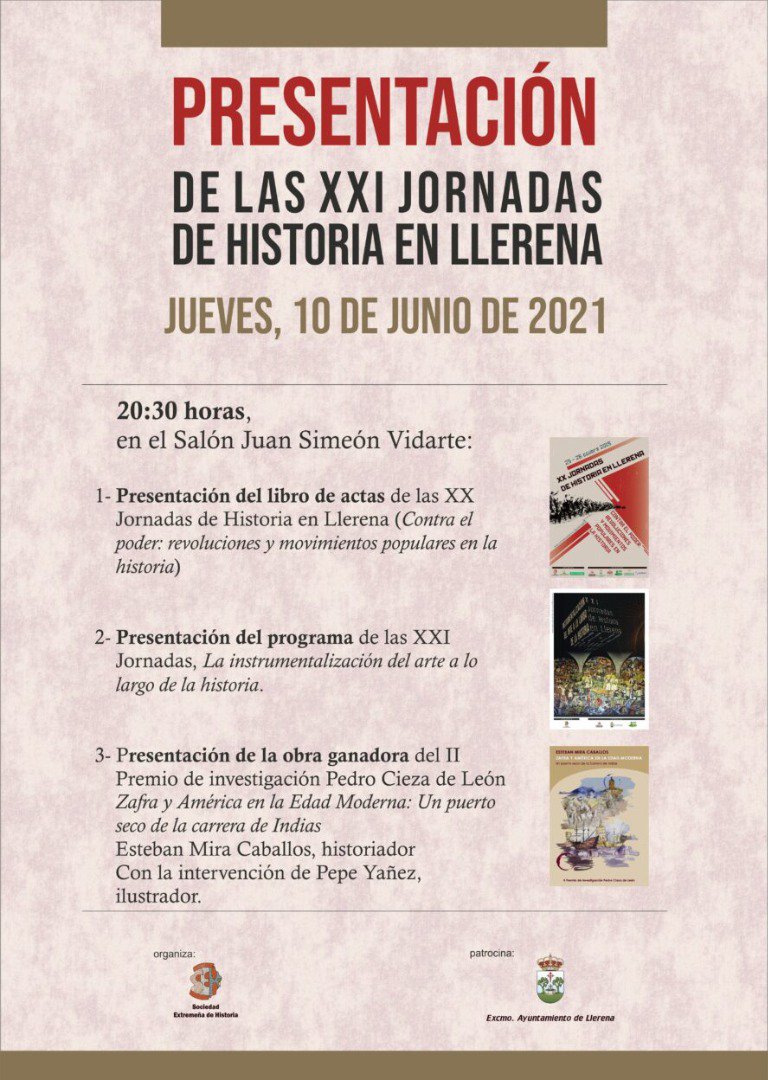 Presentación de las XXI Jornadas de Historia en Llerena 
