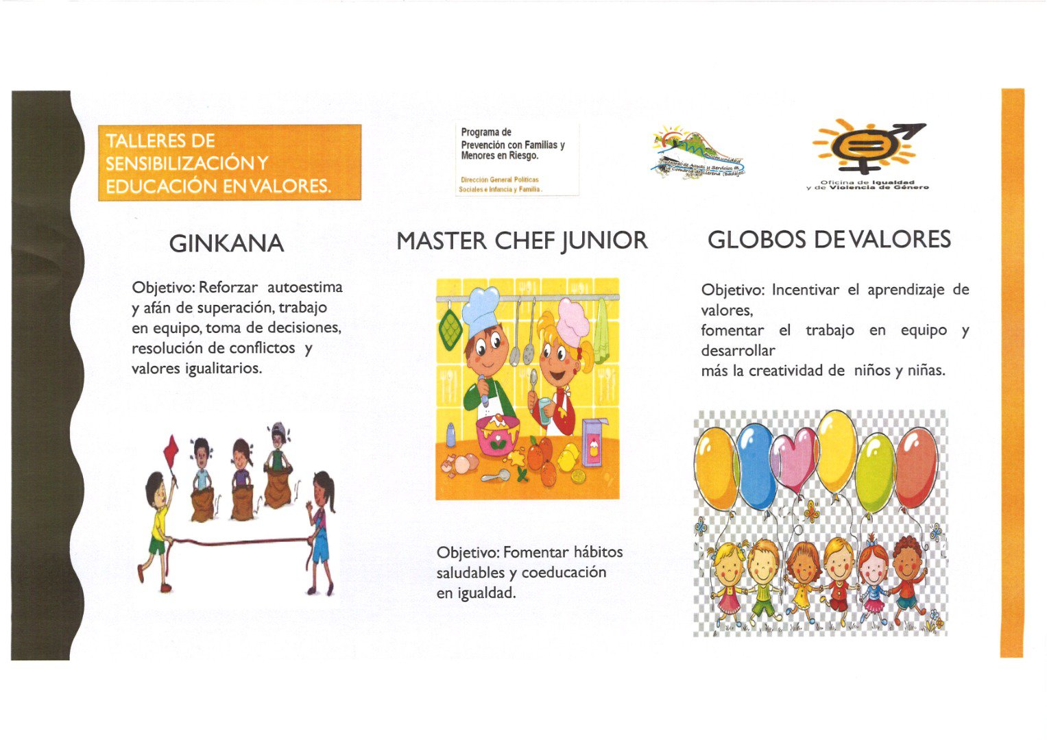 Talleres de Sensibilización y Educación en Valores 