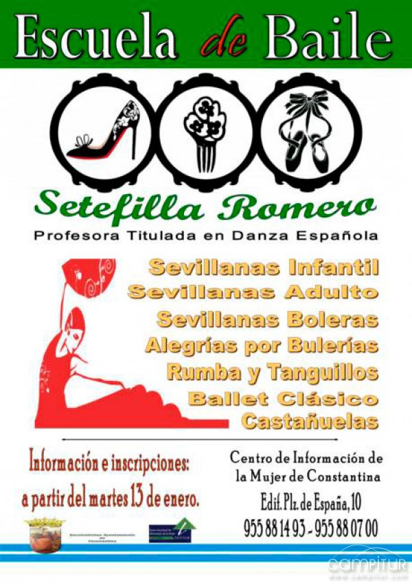 Abierto el plazo de inscripción para la Escuela de Baile 2015 de Constantina 
