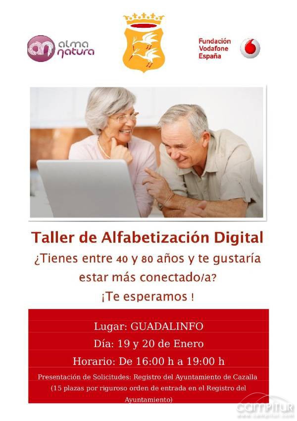 Taller de Alfabetización Digital en Cazalla de la Sierra 