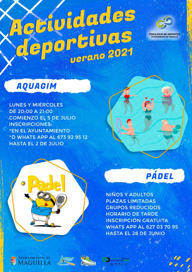 Actividades Deportivas Verano 2021 en Maguilla 