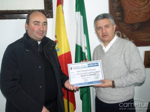 7.001,25 € cedidos a Cáritas por el Ayuntamiento de Constantina 