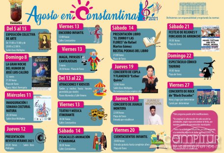 Programa “Agosto en Constantina 2021” 