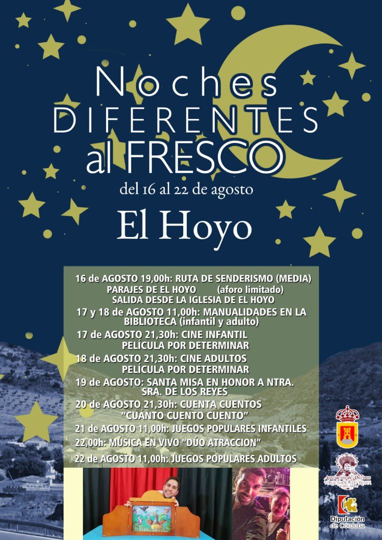 Noches Diferentes al Fresco en El Hoyo 