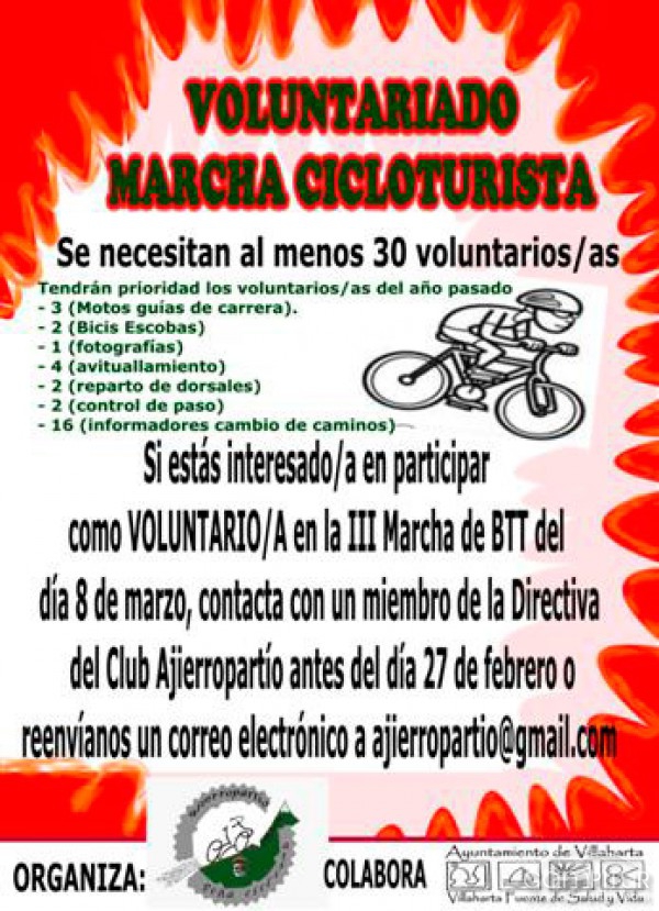 Voluntariado BTT Villaharta 