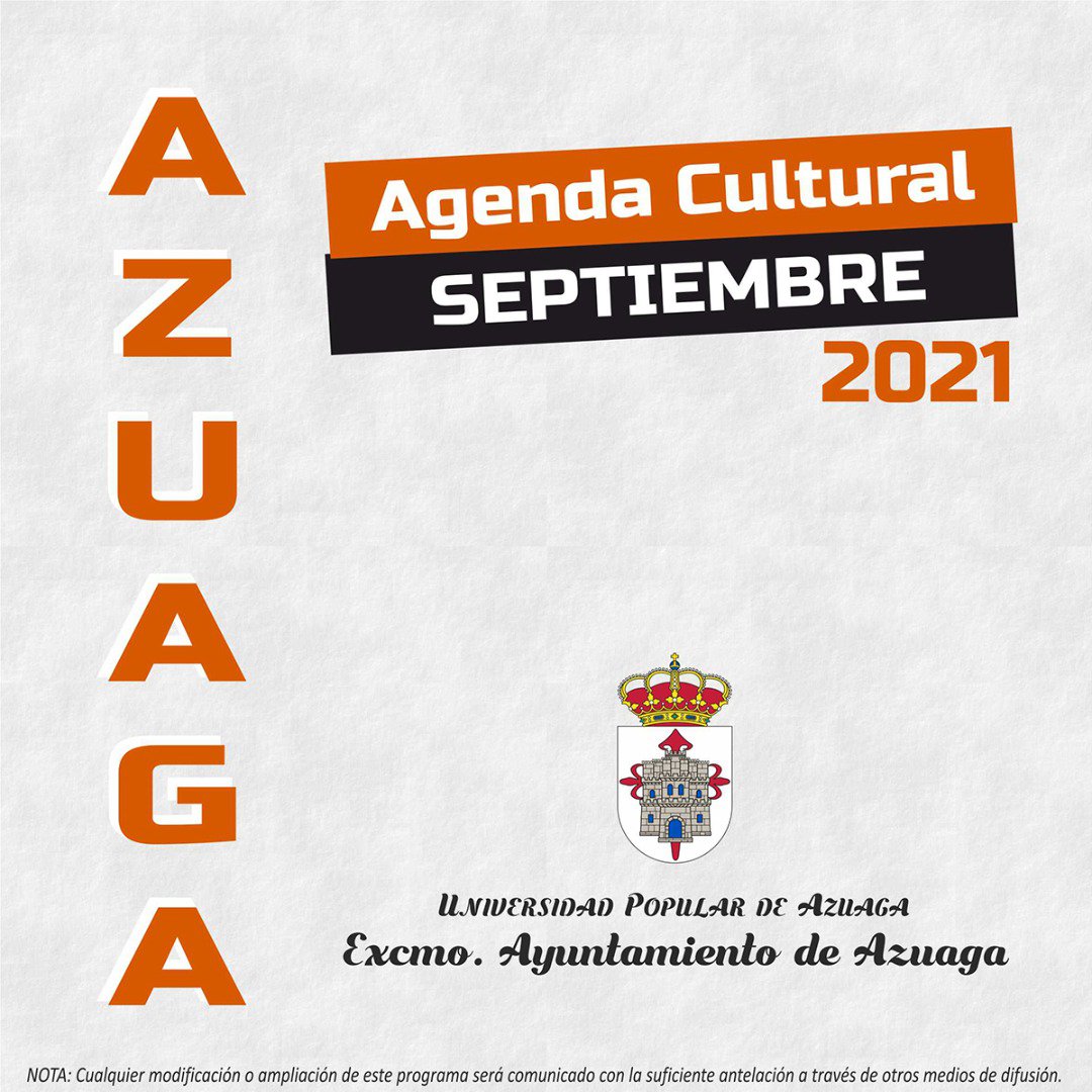 Agenda Cultural Septiembre Azuaga