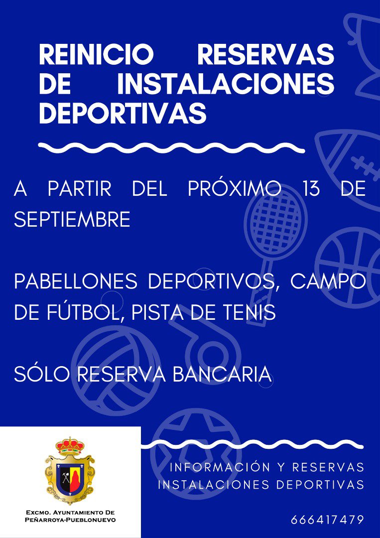 Reinicia el alquiler de las instalaciones deportivas de Peñarroya-Pueblonuevo 