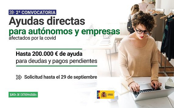 Nueva convocatoria de ayudas directas a autónomos y empresas