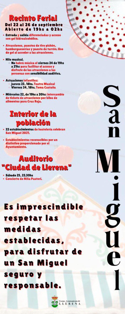Feria de San Miguel 2021 de Llerena 