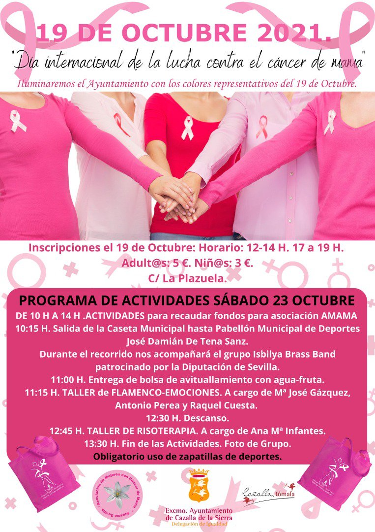 Cazalla de la Sierra celebra el Día Internacional Contra el Cáncer de Mama 