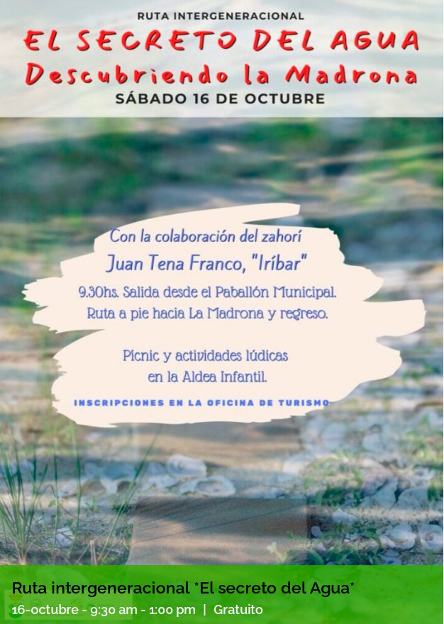 Ruta intergeneracional “El secreto del Agua” en Llerena 
