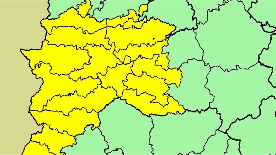 El Sur de Badajoz en alerta amarilla 