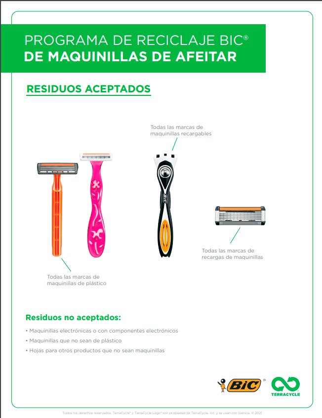 El Ayuntamiento de Cazalla de la Sierra recicla maquinillas de afeitar 