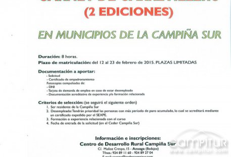 El Ceder organiza un Curso Carnet de Carretillero 