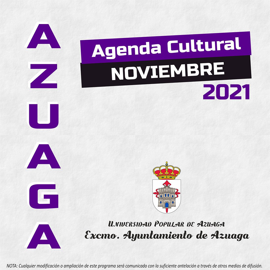Agenda Cultural noviembre en Azuaga 