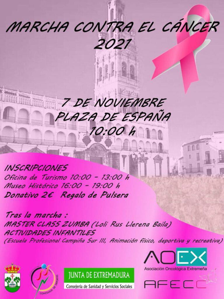 Marcha Contra el Cáncer 2021 en Llerena 