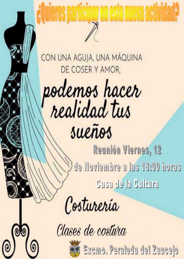 Clases de Costuras en Peraleda del Zaucejo 