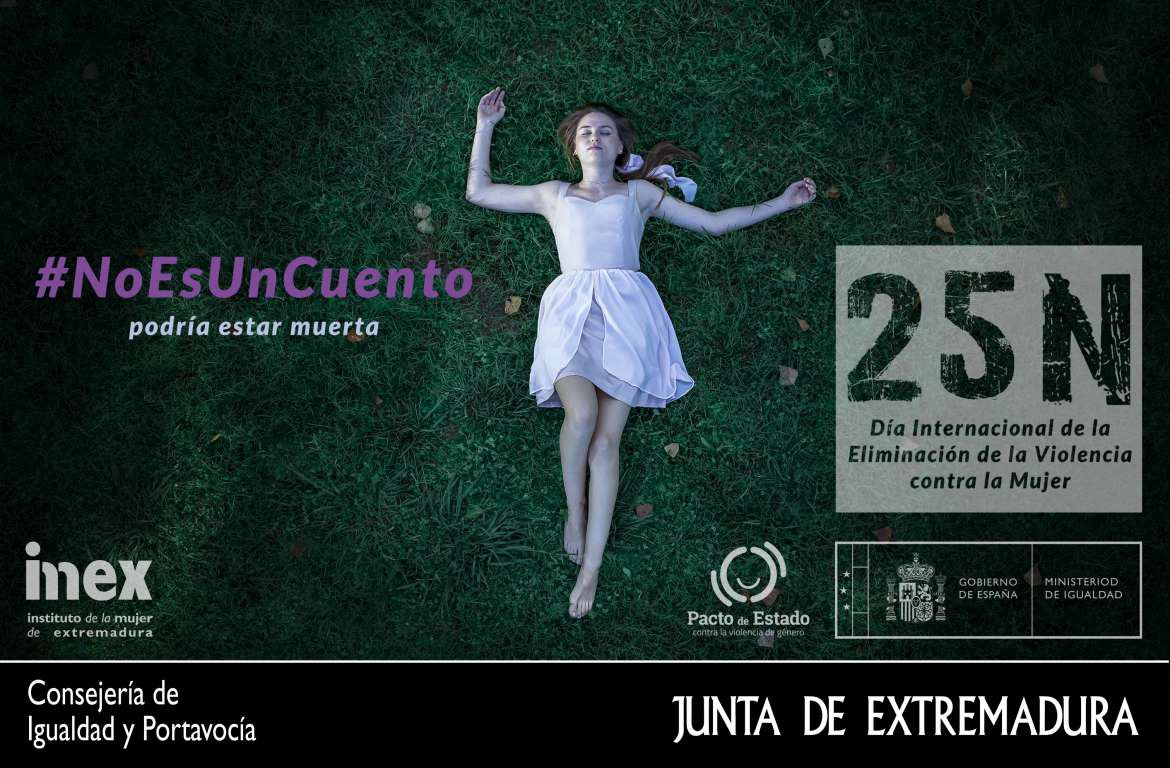 #NoEsUnCuento, campaña de la Junta de Extremadura para el 25-N