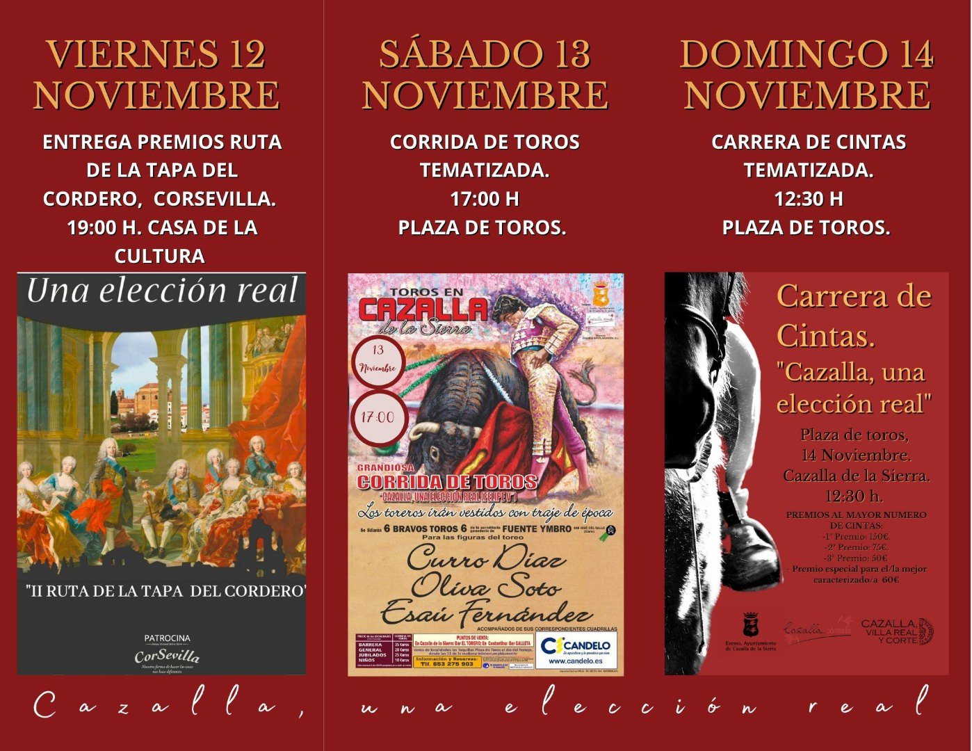 Eventos para el fin de semana en Cazalla de la Sierra 