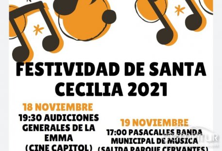 Festividad de Santa Cecilia 2021 en Azuaga 
