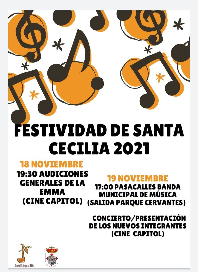 Festividad de Santa Cecilia 2021 en Azuaga 