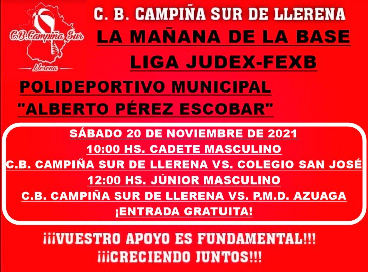 Agenda fin de semana C.B. Campiña Sur de Llerena 