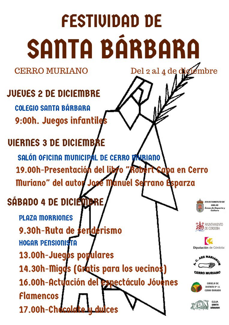 Festividad de Santa Bárbara en Obejo 