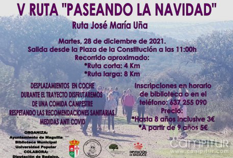 V Ruta Paseando la Navidad en Maguilla 