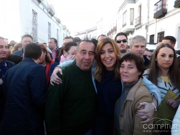 La Presidenta de la Junta de Andalucía visita Fuente Ovejuna