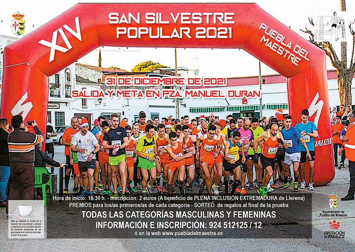 XIV San Silvestre Popular 2021/22 en Puebla del Maestre 