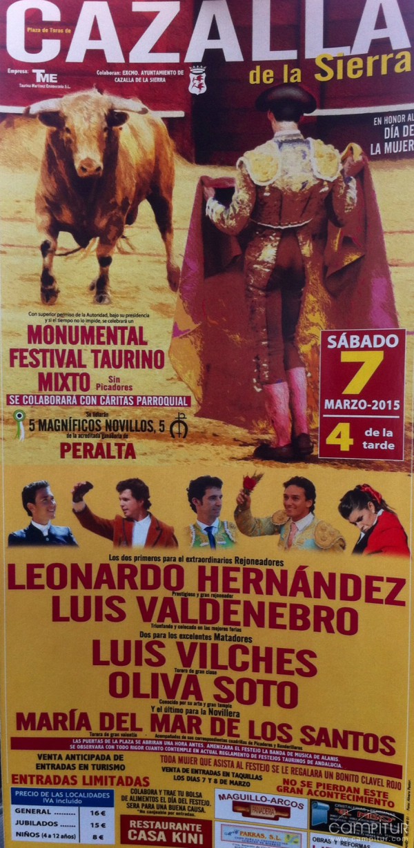 Festival Taurino Mixto en Cazalla de la Sierra