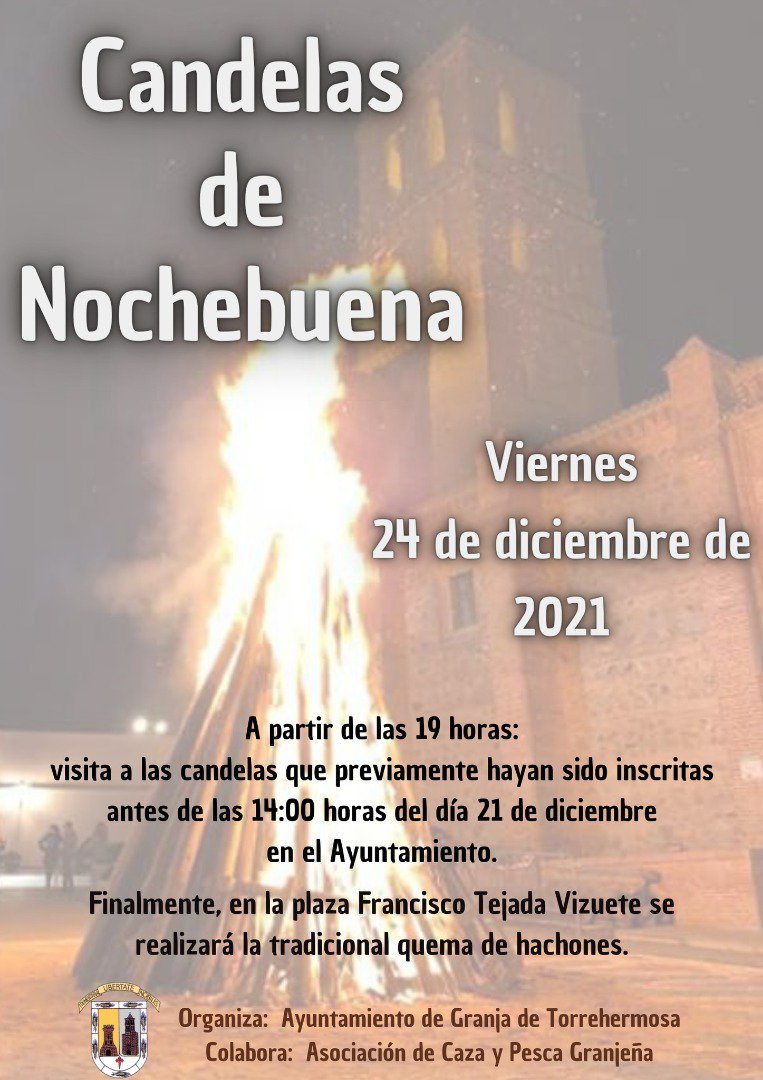 Candelas de Nochebuena en Granja de Torrehermosa 