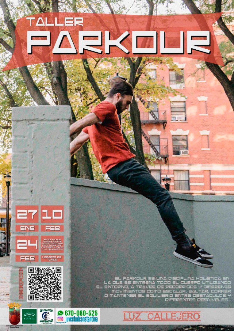Taller de Parkour para jóvenes en Constantina 