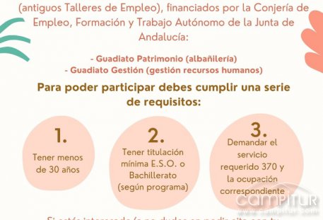Programas de Empleo y Formación Mancomunidad de Municipios Valle del Guadiato 