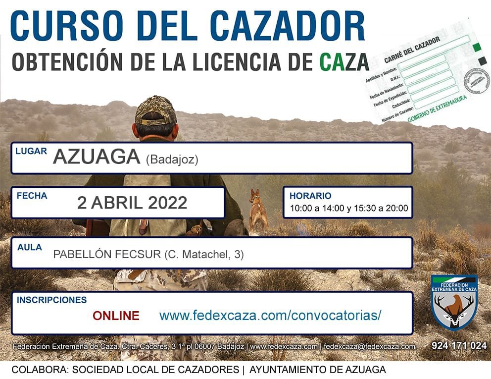 Curso de Cazador en Azuaga 