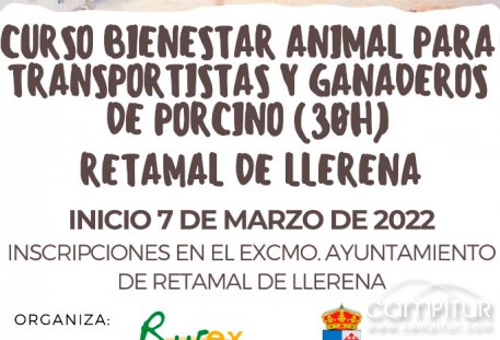 Curso de Bienestar Animal en Retamal de Llerena 