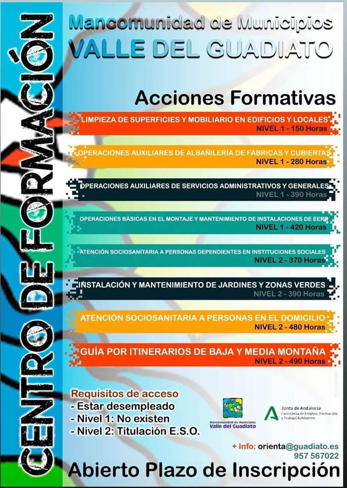 Acciones formativas en el Valle del Guadiato 