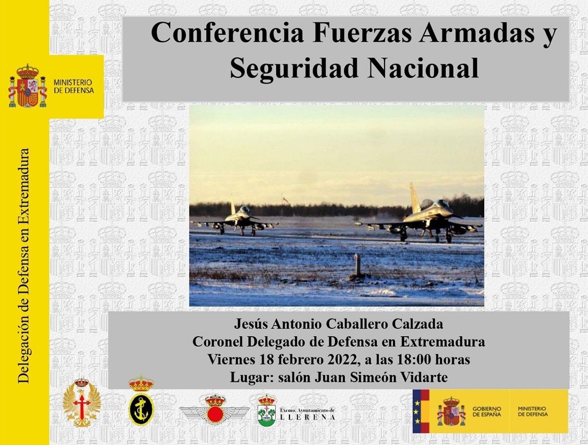 Conferencia Fuerzas Armadas y Seguridad Nacional en Llerena 