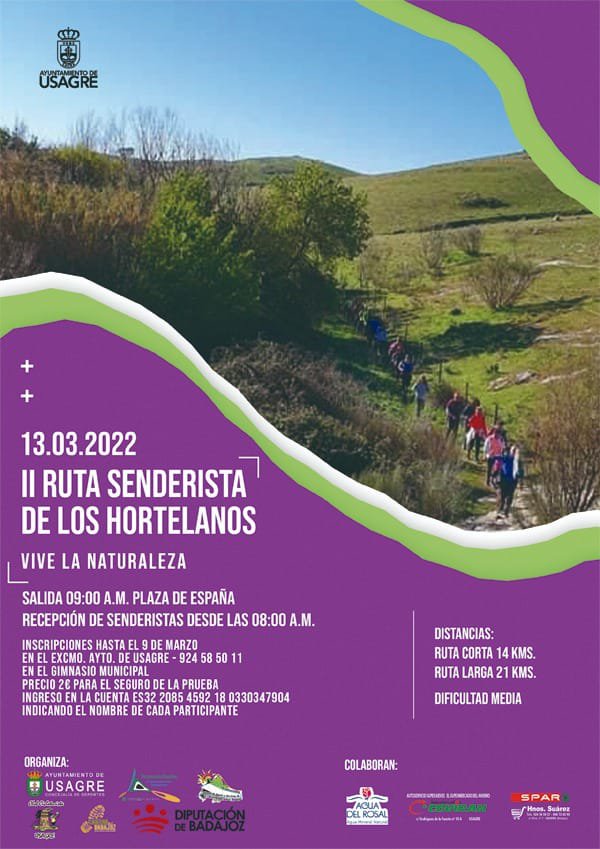 II Ruta Senderista de los Hortelanos en Usagre 