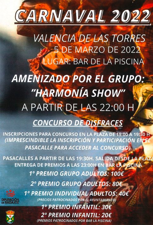 Carnaval 2022 en Valencia de las Torres 