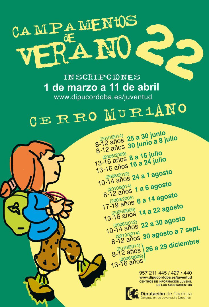 Campamentos de Verano 2022 en Cerro Muriano 