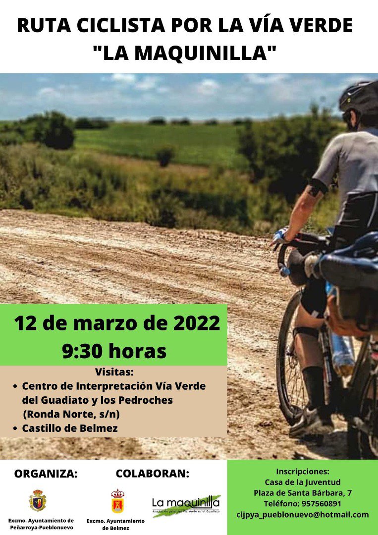 Ruta Ciclista por la Vía Verde “La Maquinilla” en Peñarroya-Pueblonuevo 